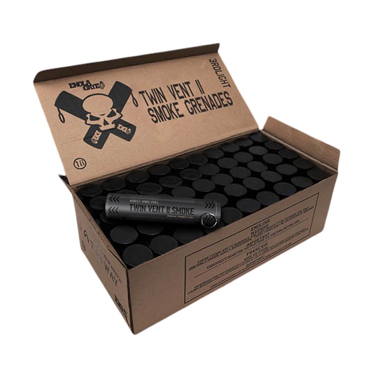 x50 Enola Gaye Twin Vent II Wire Pull® Smoke Grenade (Black)