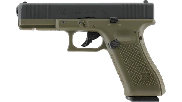 Glock 17 Gen5 4.5mm BB Air Pistol (Black/Battlefield Green)