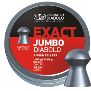 JSB Exact Jumbo Diabolo .22 Domed Pellets (500)