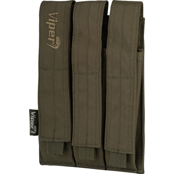 Viper Triple MP5 Magazine MOLLE Pouch (Green)