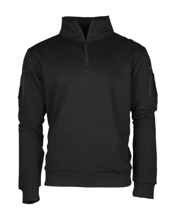 Mil-Tec® Tactical Collared Sweatshirt (Black)