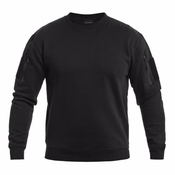 Mil-Tec® Tactical Crew Neck Sweatshirt (Black)