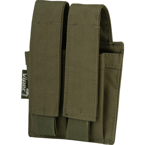 Viper Double Pistol MOLLE Pouch (Green)