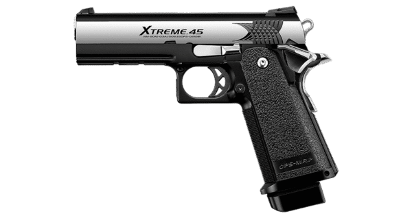 Tokyo Marui Hi-Capa 4.3 Xtreme .45 GBB Airsoft Pistol (Black/Stainless Finish)