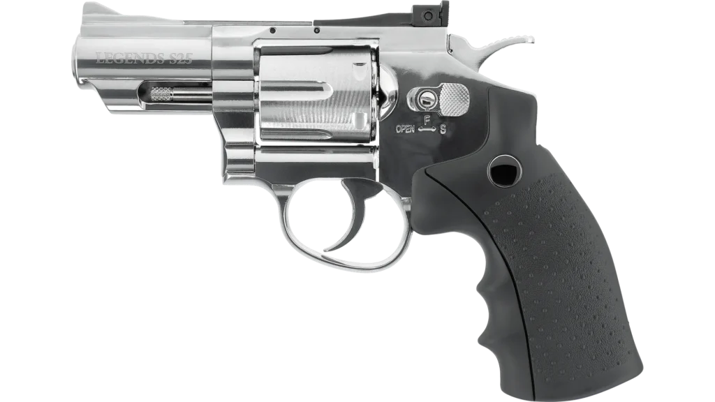 Umarex Legends 2.5" S25 Revolver Dual Ammo 4.5mm BB / .177 Pellet Air Pistol (Polished)