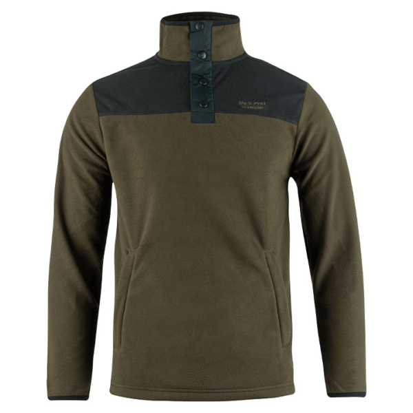 Jack Pyke Snap Neck Fleece (Dark Olive)