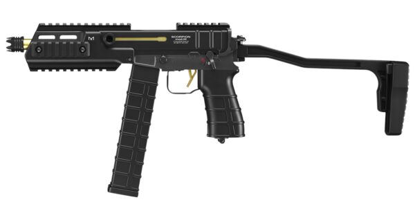 Tokyo Marui Scorpion MOD.M AEG Airsoft SMG (Black/Gold)