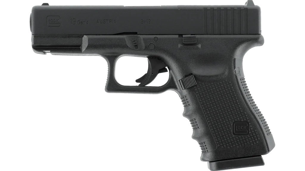Glock 19 Gen4 MOS 4.5mm BB Air Pistol (Black)