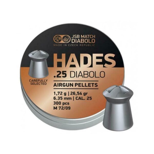 JSB Hades Diabolo .25 Hollow Point Pellets (300)