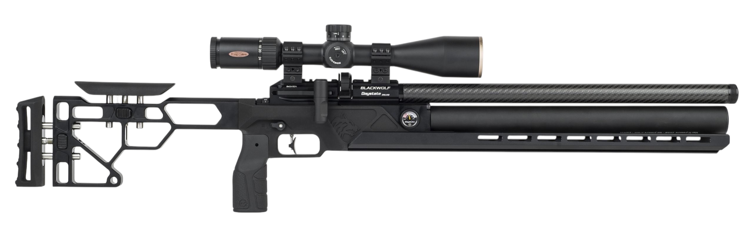 Daystate Black Wolf Cylinder .22 PCP Air Rifle (TAC)