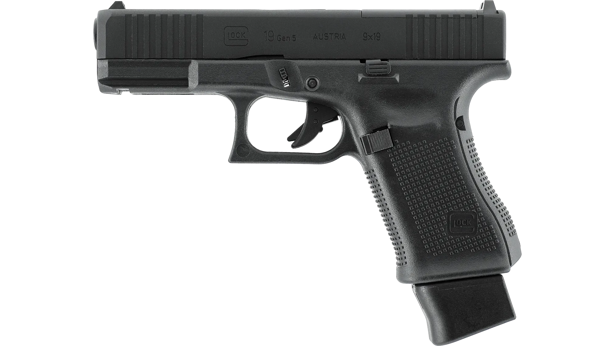 Glock 19 Gen5 MOS 4.5mm BB Air Pistol (Black)