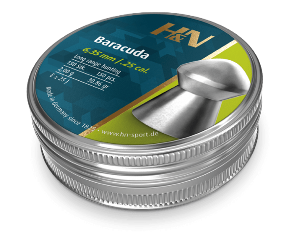 H&N Baracuda .25 Domed Pellets (150)