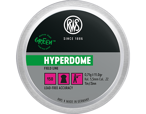RWS Hyperdome .22 Domed Pellets (150)