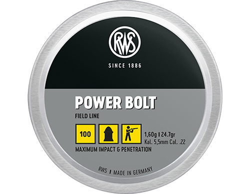 RWS Power Bolt .22 Domed Pellets (100)
