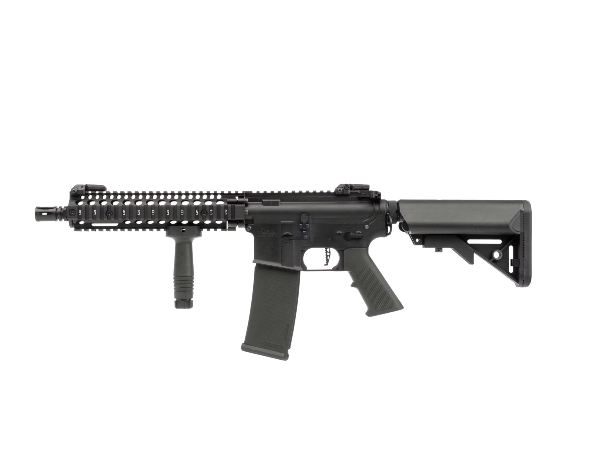 Specna Arms SA-P19 PRIME™ Daniel Defense® MK18 AEG, ASTER™ II Airsoft Rifle (Black)