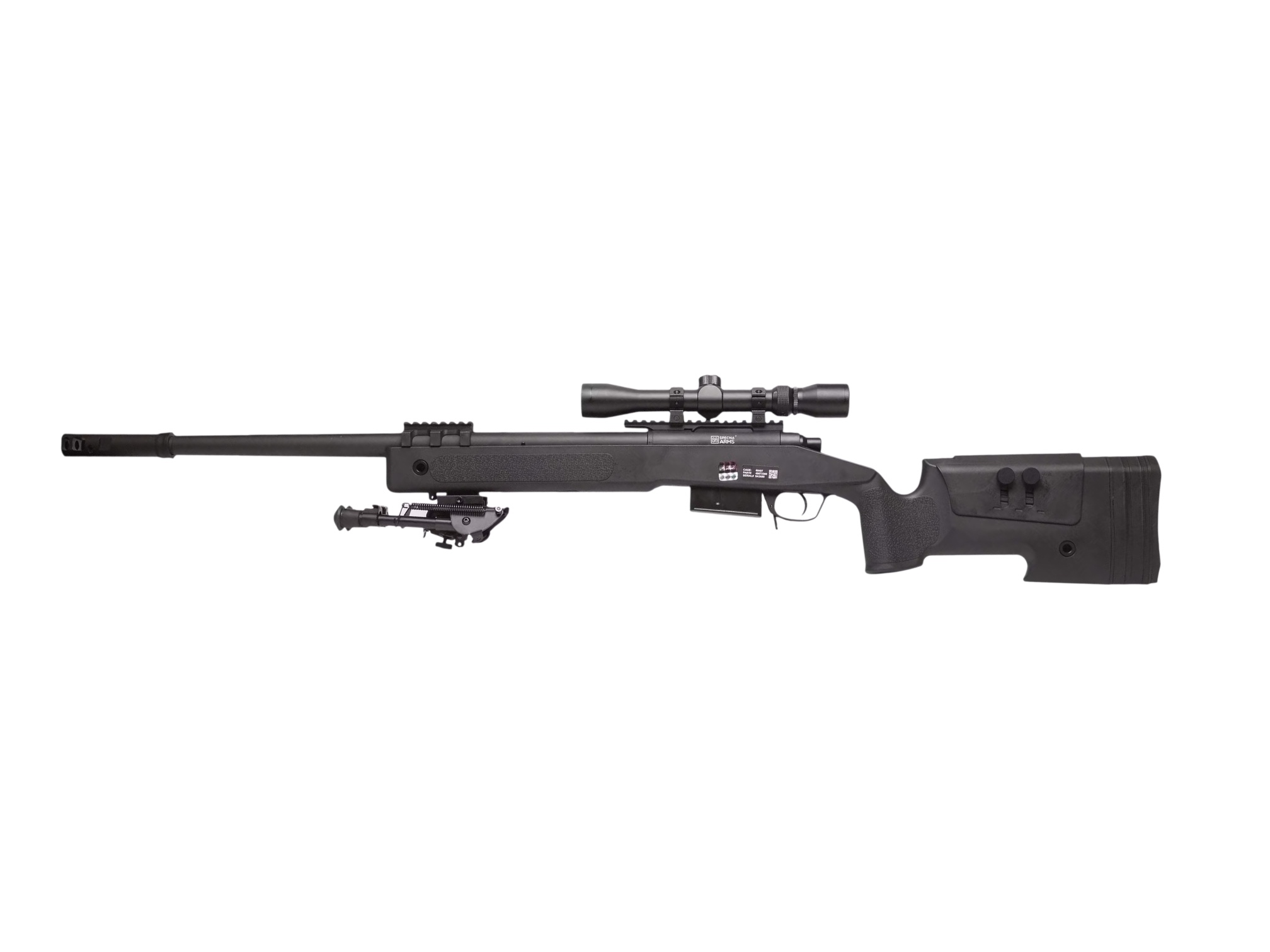 Specna Arms SA-S03 CORE™ Sniper Rifle w/Scope & Bipod (Black)