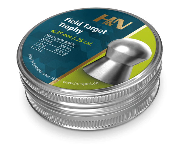 H&N Field Target Trophy .25 Domed Pellets (200)