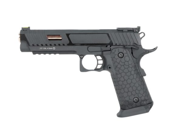 Krown Land HI-CAPA 5.1 Babayaga 4.5mm BB Air Pistol (Black)