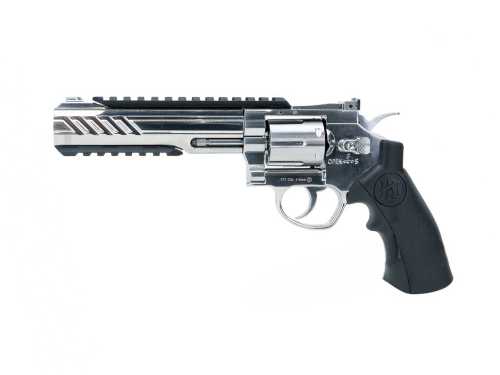 Krown Land Herc 6” Tactical 4.5mm BB Air Pistol (Polished)