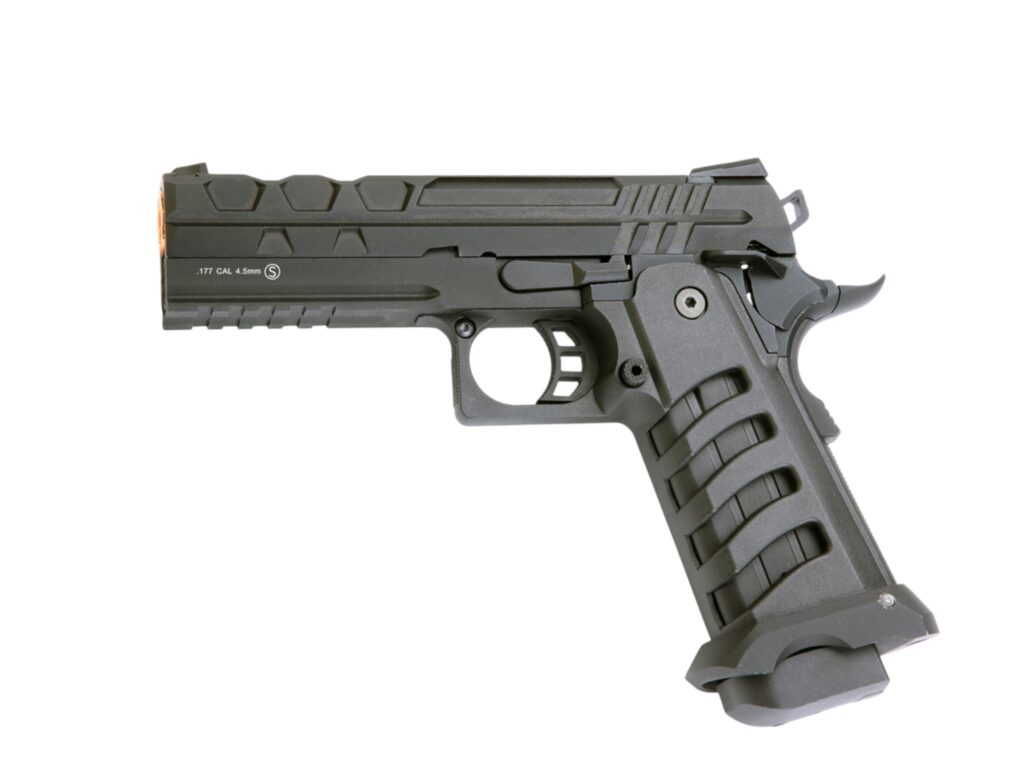 Krown Land Tartarus MKIII 4.5mm BB Air Pistol (Black)