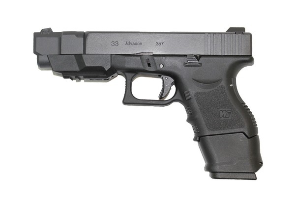 WE EU33 Advanced GBB Airsoft Pistol (Black)
