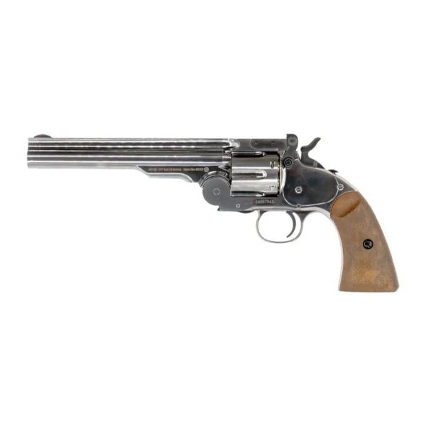 Barra Schofield 7” 4.5mm BB Air Pistol (Chrome)