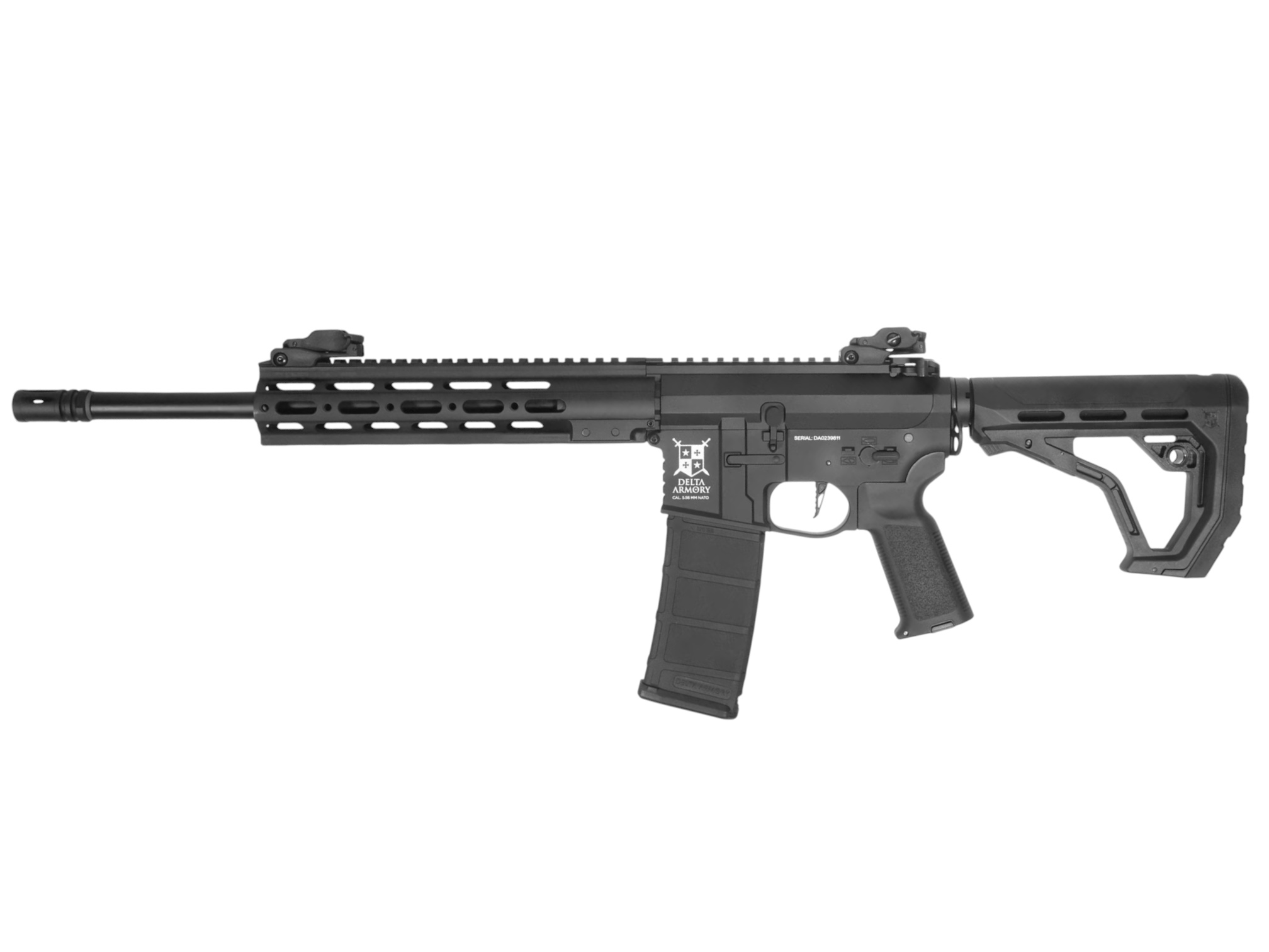 Delta Armory DA-A19-EGL ALPHA™ TEMPEST 1 M4/AR-15 AEG Airsoft Rifle (Black)
