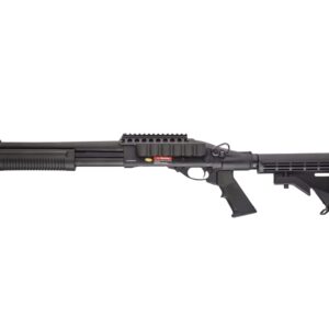 Golden Eagle Type 870 M8873 Tactical Railed Gas Airsoft Shotgun (Black)