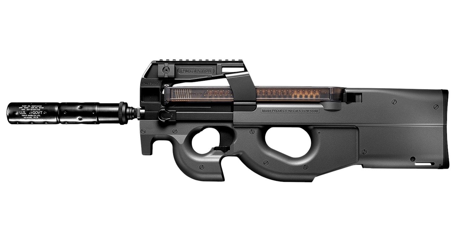 Tokyo Marui P90 TR AEG Airsoft SMG (Black/Gold)