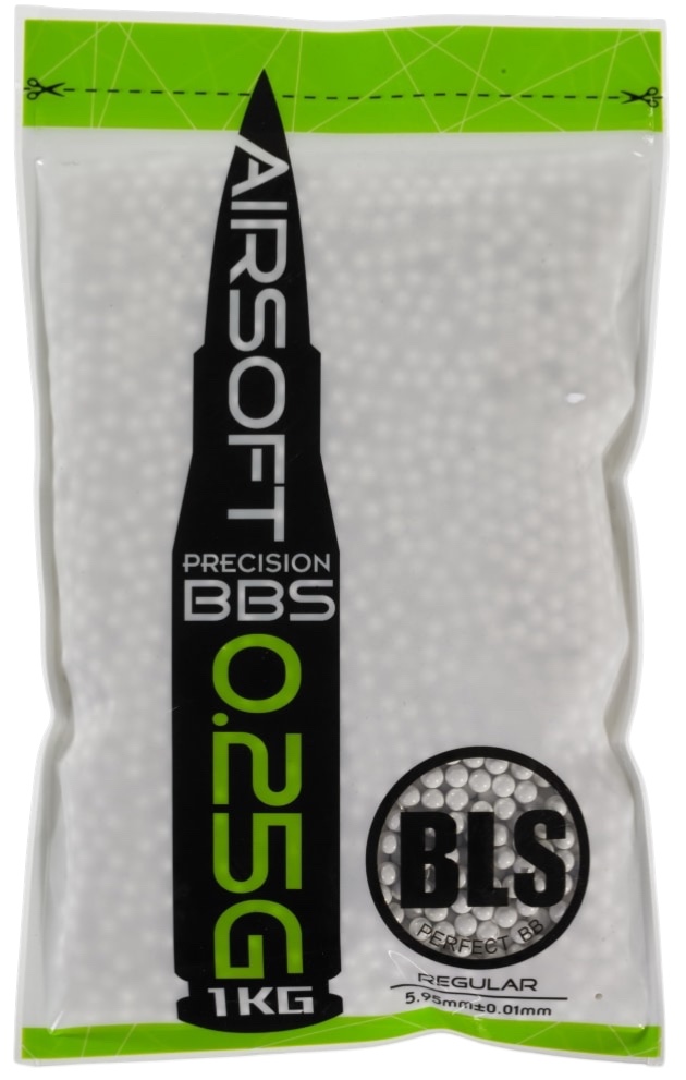 BLS 0.25g Precision Grade Airsoft BBs (1kg)
