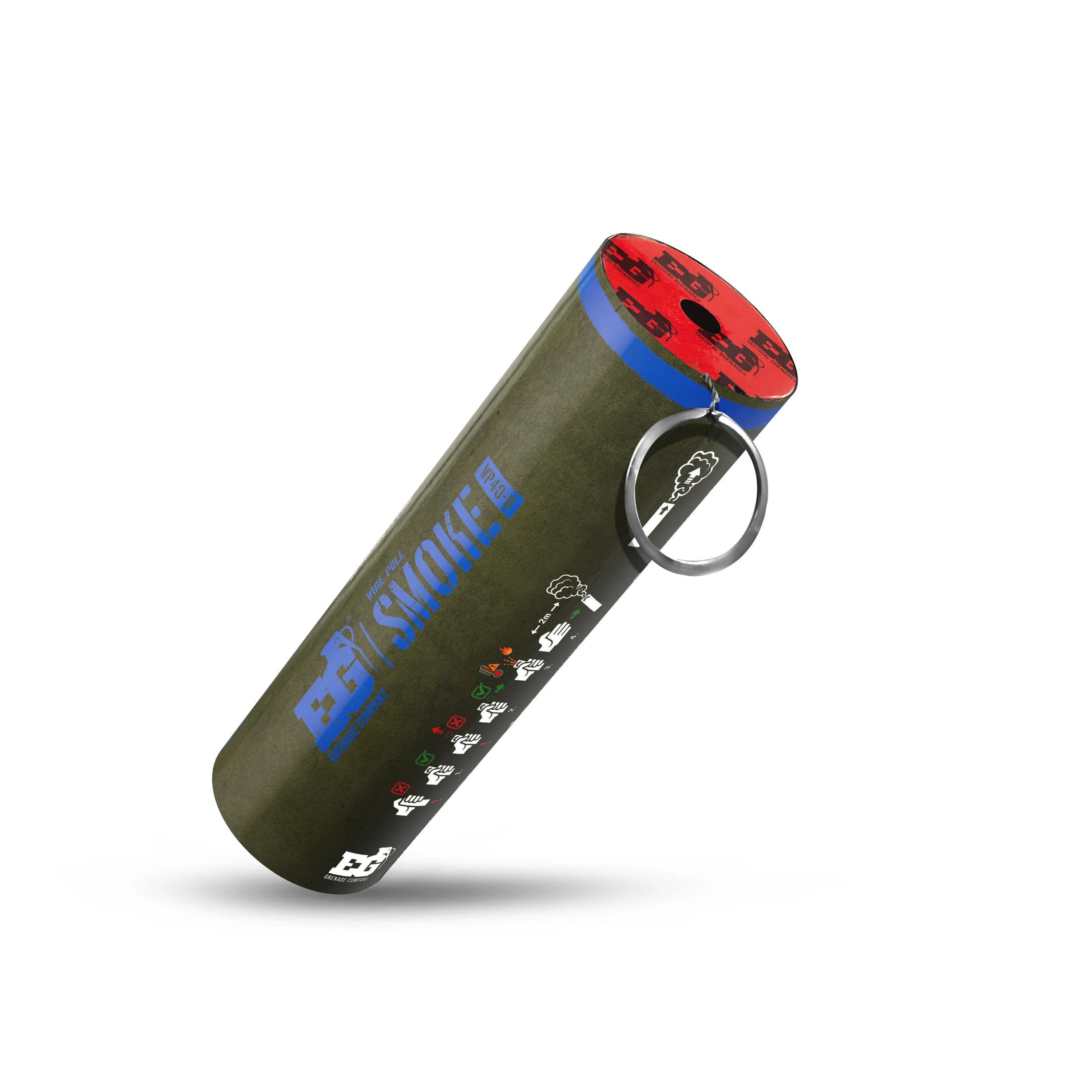 Enola Gaye WP40-D Wire Pull® Smoke Grenade (Blue)