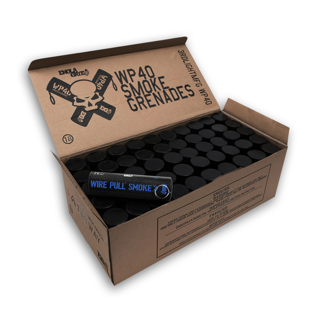 x50 Enola Gaye WP40 Wire Pull® Smoke Grenade (Blue)