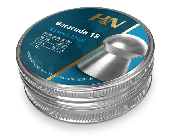 H&N Baracuda 18 .22 Domed Pellets (200)