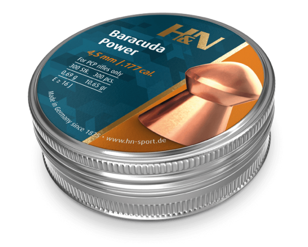 H&N Baracuda Power .177 Domed Pellets (300)