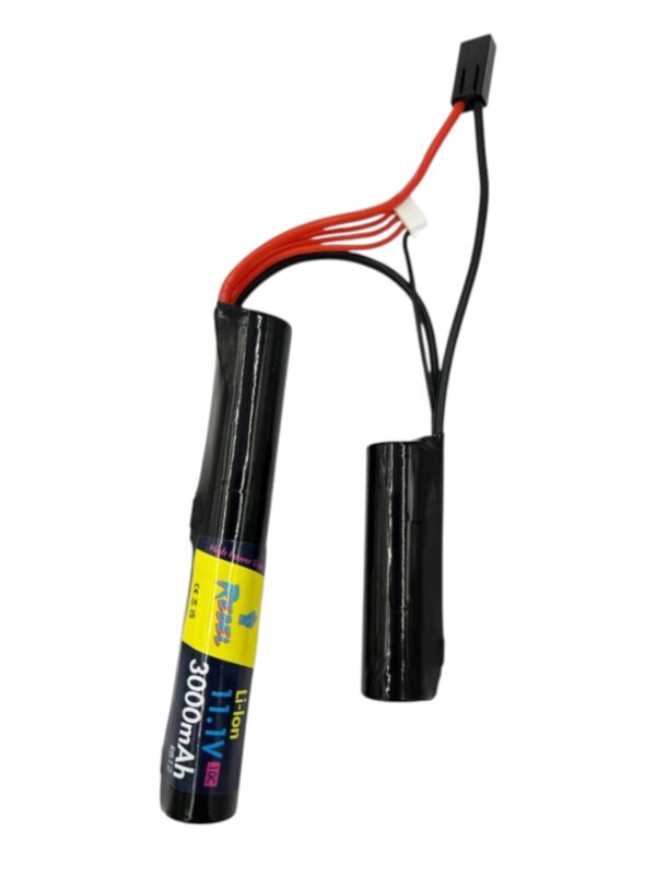 Rebel 11.1v Li-Ion 3000mAh 10c Nunchuck Battery (Mini Tamiya)