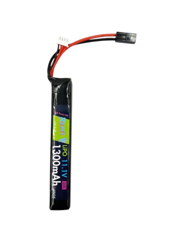 Rebel 11.1v LiPo 1300mAh 20c Stick Battery (Mini Tamiya)