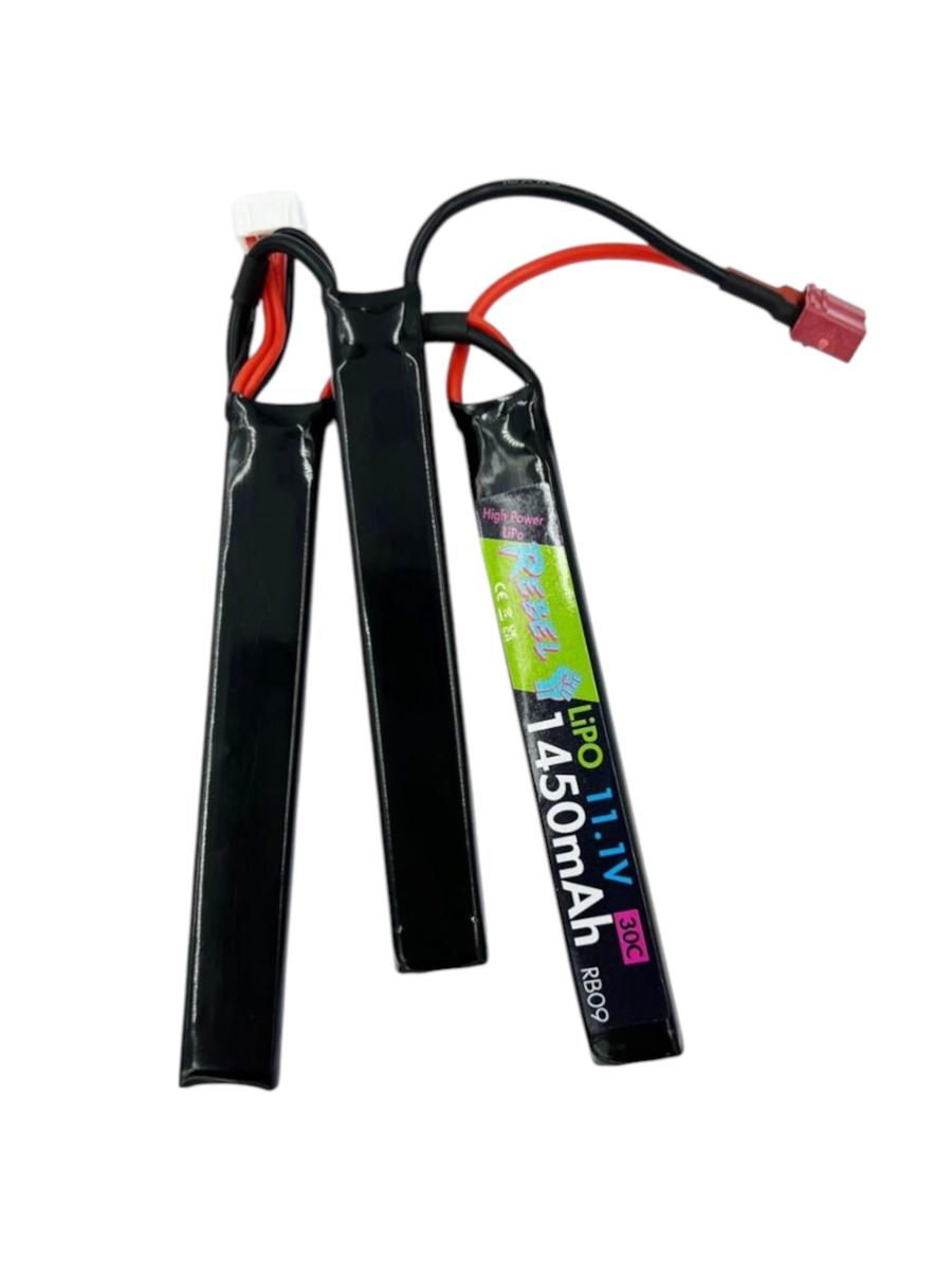 Rebel 11.1v LiPo 1450mAh 30c Nunchuck Battery (Deans)