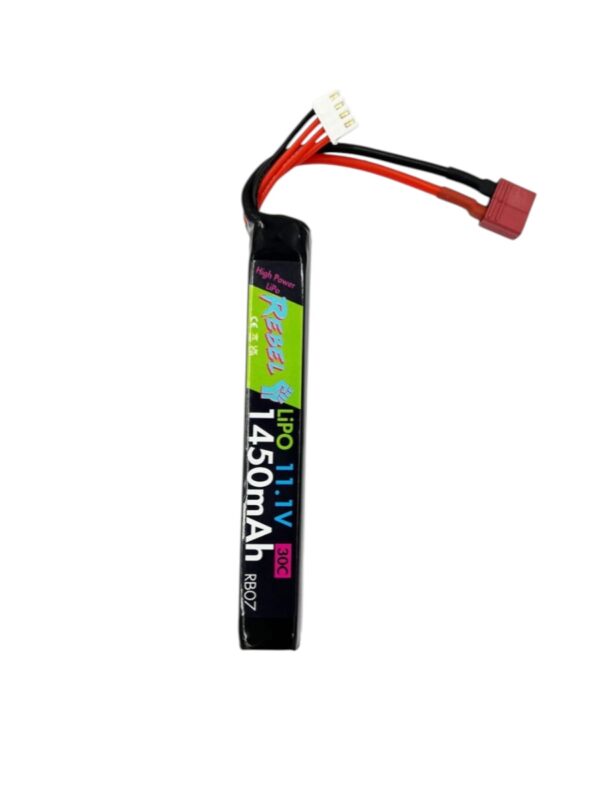 Rebel 11.1v LiPo 1450mAh 30c Stick Battery (Deans)
