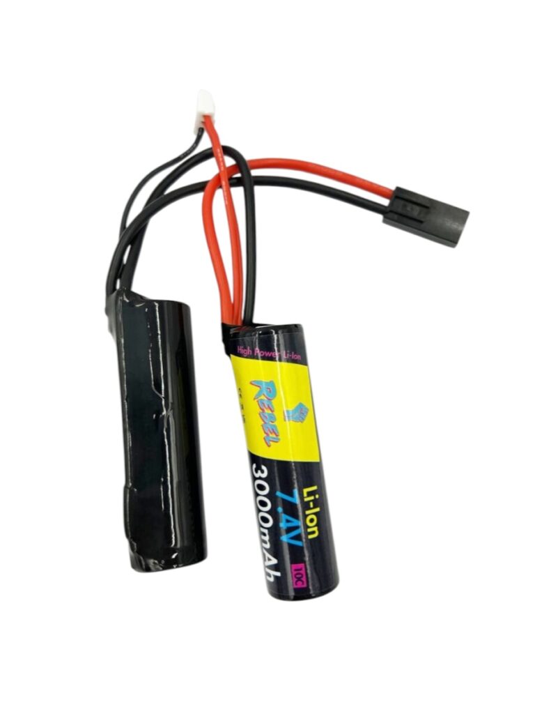 Rebel 7.4v Li-Ion 3000mAh 10c Nunchuck Battery (Mini Tamiya)