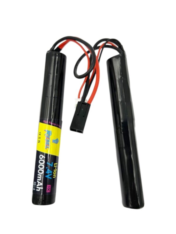 Rebel 7.4v Li-Ion 6000mAh 10c AK Stick Battery (Mini Tamiya)