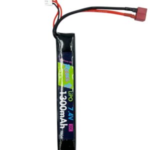 Rebel 7.4v LiPo 1300mAh 20c Stick Battery (Deans)