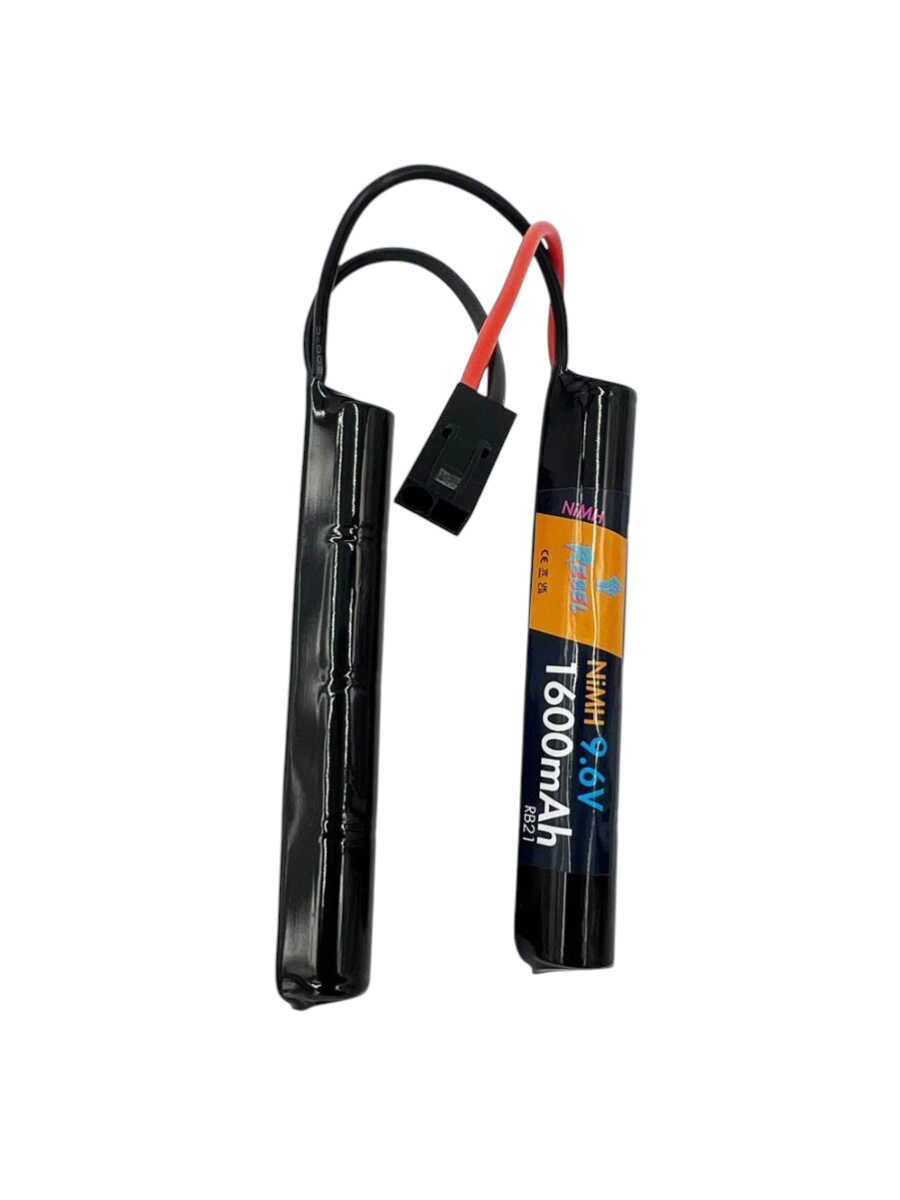 Rebel 9.6v NIMH 1600mAh Nunchuck Battery (Mini Tamiya)