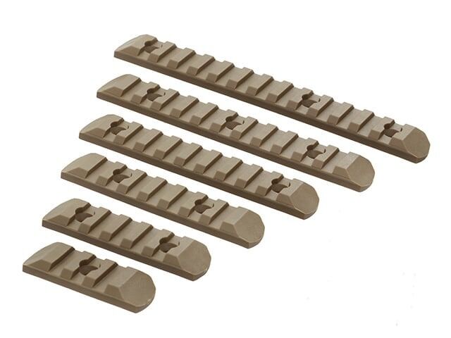 Rebel Assorted Rail Sections Set KeyMod/M-LOK (Dark Earth)