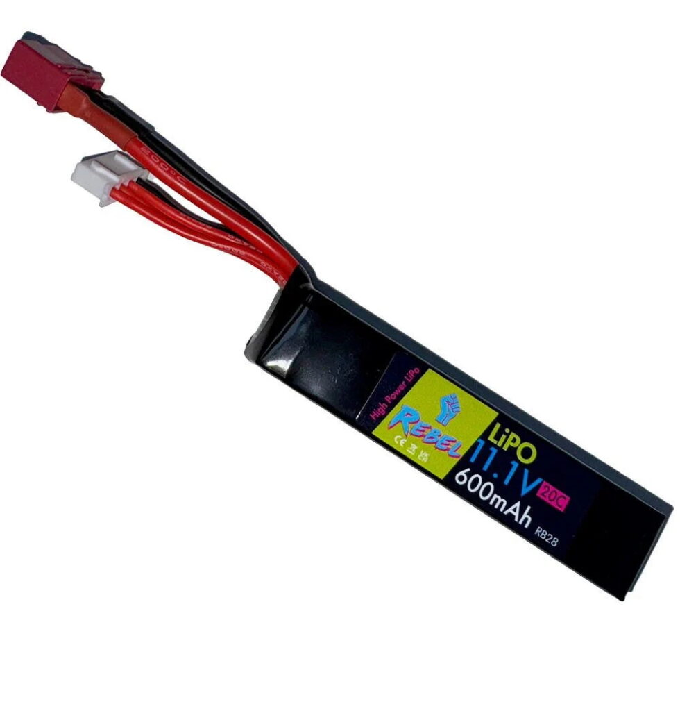 Rebel 11.1v LiPo 600mAh 20c PDW Battery (Deans)