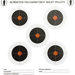 Bisley 5 Target Grade 2 Paper Card Targets 17cm (Pack of 100)