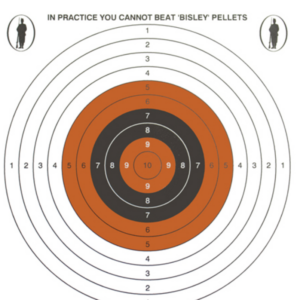 Bisley Single Target Grade 2 Paper Card Targets 17cm (Pack of 100)