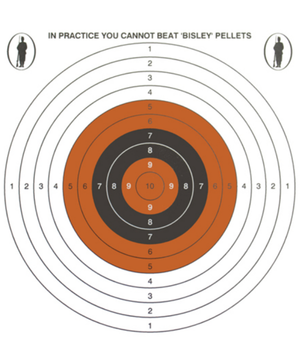 Bisley Single Target Grade 2 Paper Card Targets 17cm (Pack of 100)