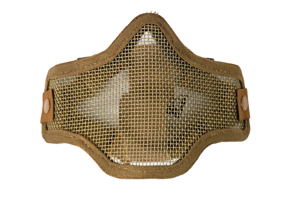 Rebel Precision Steel Face Mask (Tan)